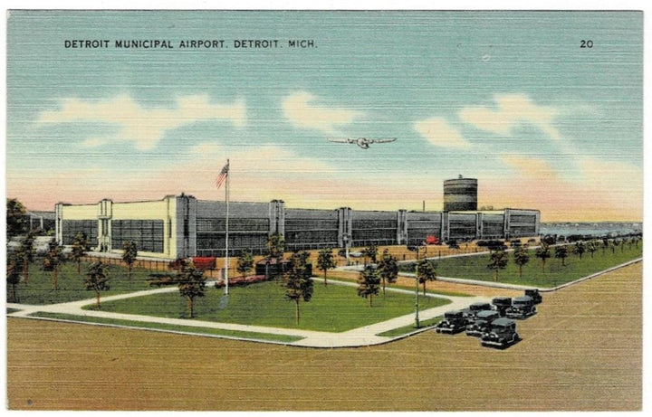 1930 Detroit Municipal Airport Michigan