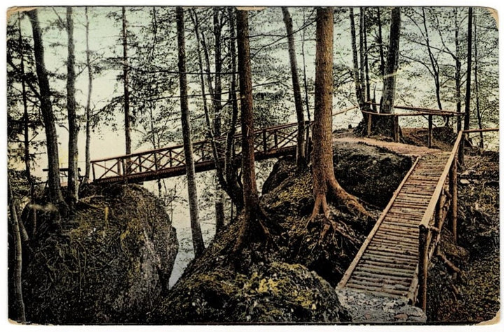 1910 Pulpit Trail Uetliberg Alps Zurich Switzerland Postcard