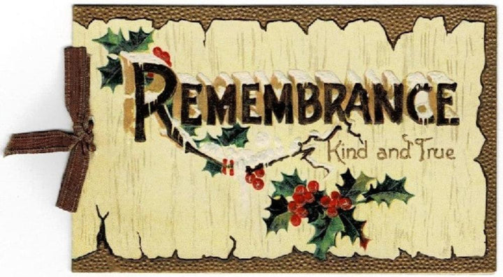 1912 Small Remembrance at Christmas Gift Card