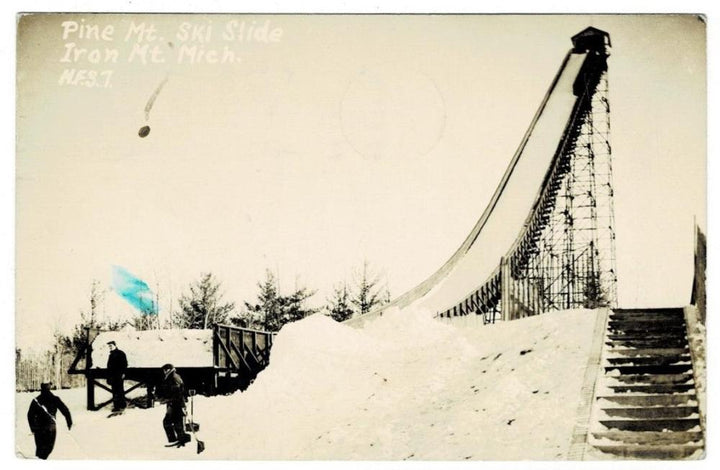 1945 Pine Mountain Ski Slide Iron Mountain Niagara Michigan