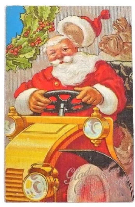 Vintage Victorian Christmas postcard.