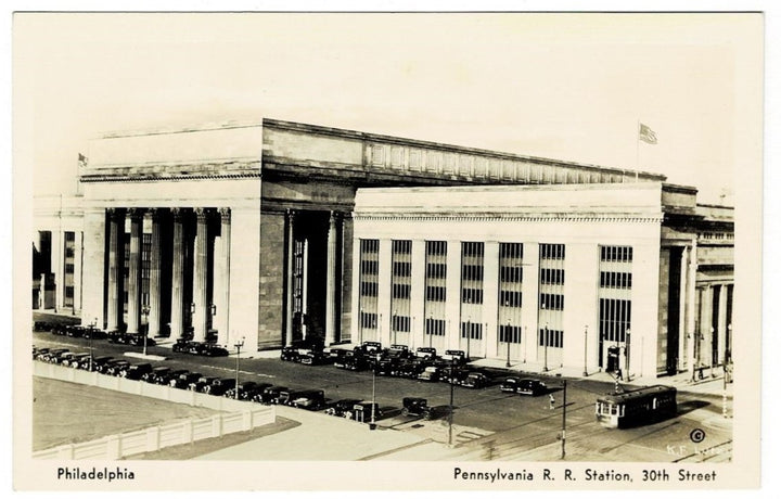 1936 30th St Railroad Station Philadelphia PA Postcard