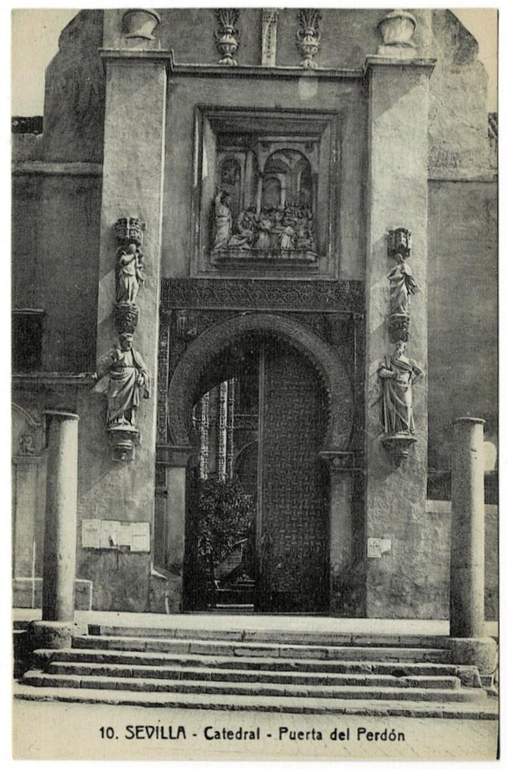 1909 Door of Forgiveness Seville Cathedral Spain