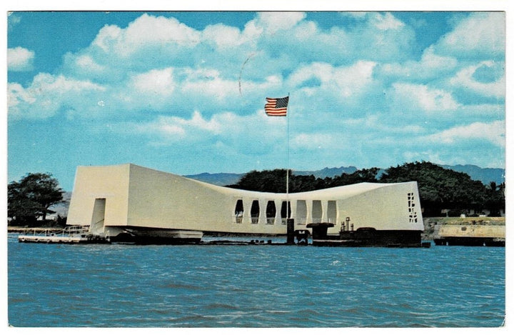 1964 USS Arizona Pearl Harbor HI Postcard