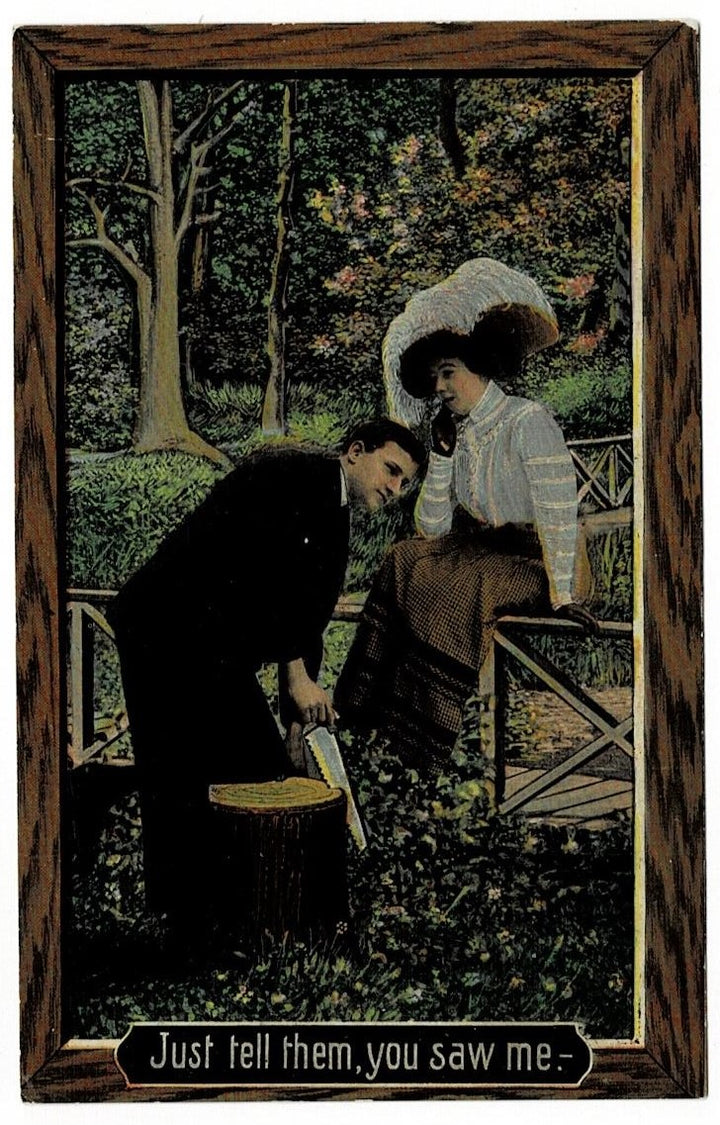 1910 A Soul Kiss Postcard