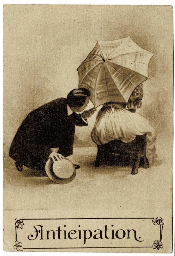 1910 Anticipation Romance Postcard