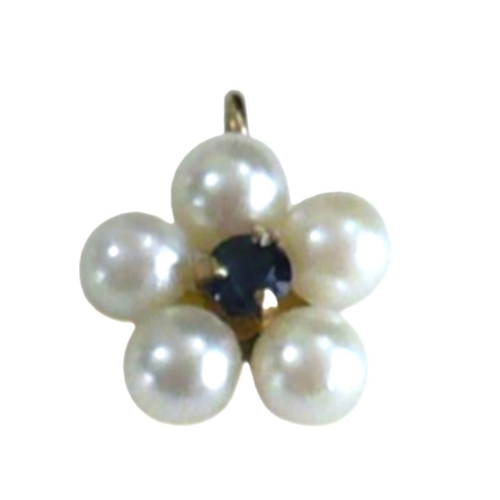 1970s Pearl & Sapphire Pendant