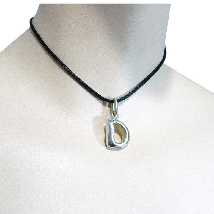 1970s Initial "D" Silver Pendant