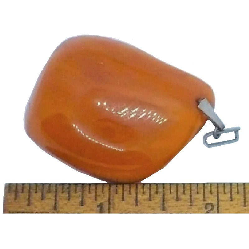 1950s Large Amber Pendant