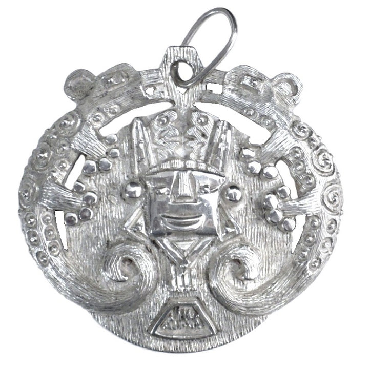 1960 Aztec Jaguar Warrior Pendant Tezcatlipoca