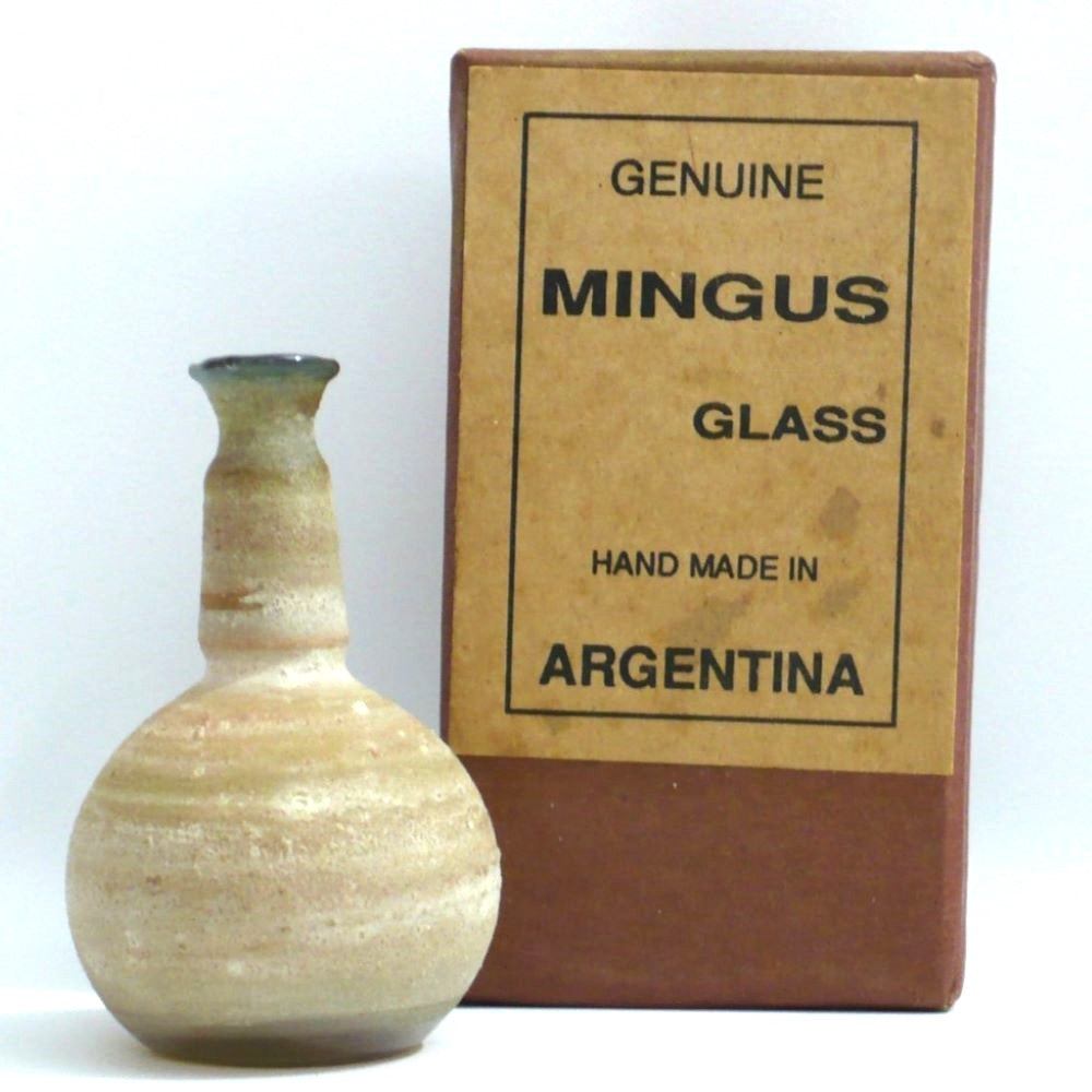 1960s Argentinian Mingus Glass Miniature Perfume Bottle.