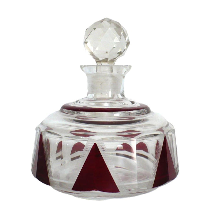 1930s Karl Palda Red Perfume Bottle