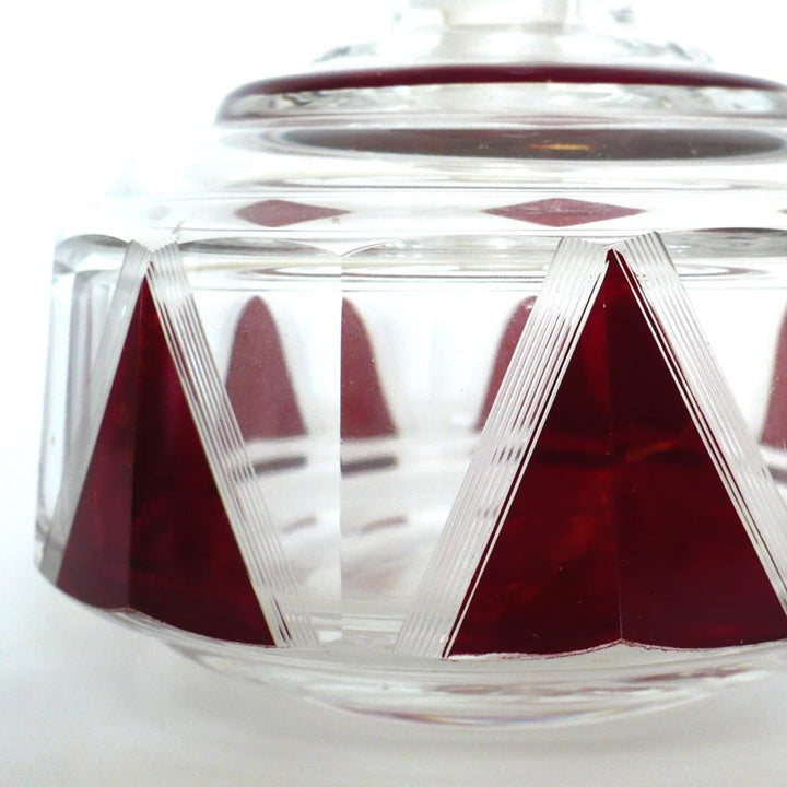 1930s Karl Palda Red Perfume Bottle