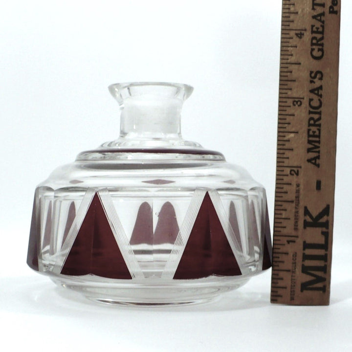 1930s Karl Palda Red Perfume Bottle