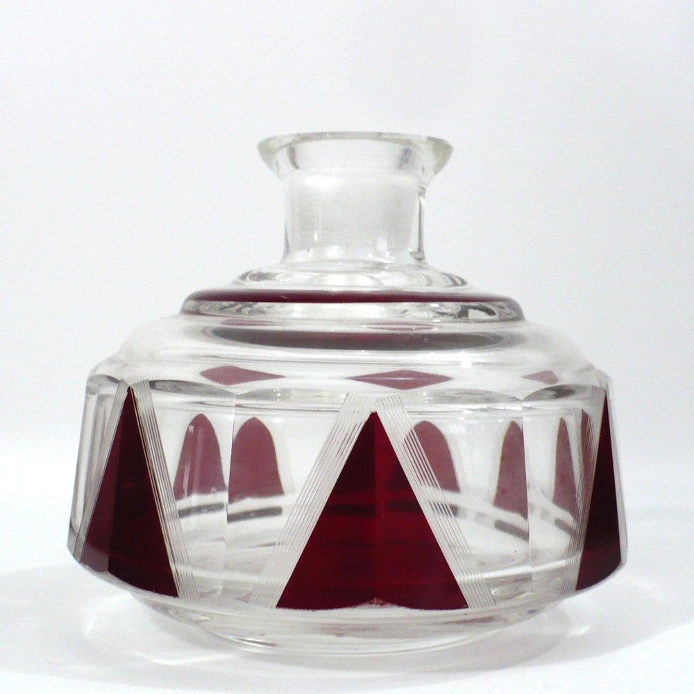 1930s Karl Palda Red Perfume Bottle