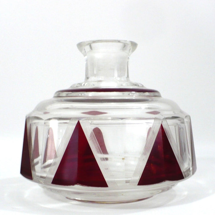 1930s Karl Palda Red Perfume Bottle