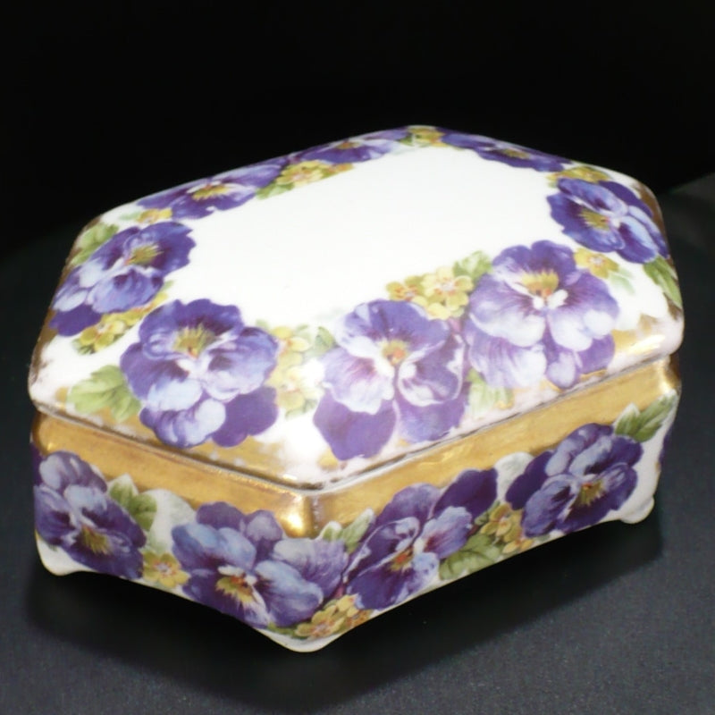 1930s Porcelain Vanity Box by Mäbendorf.