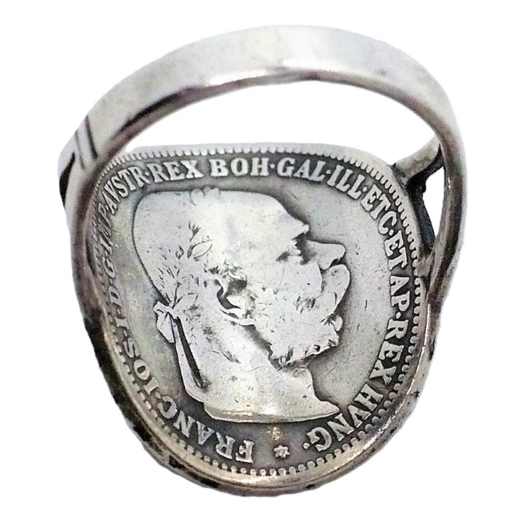 7.5 Austria 1 Krone Coin Ring 1893