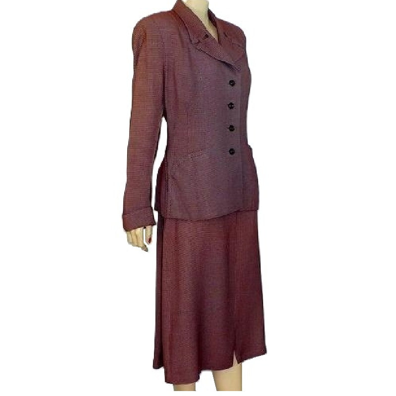 1940s Vintage Exquisite Skirt Suit.