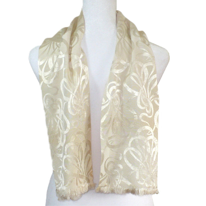 1930s Men's Silk Jacquard Opera Scarf .