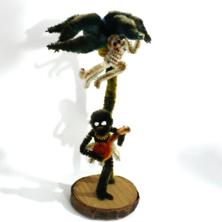 1950s Banjo Musician Caribbean Bendy Doll