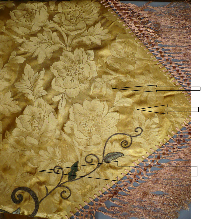 19th c. Rococo Piano Shawl