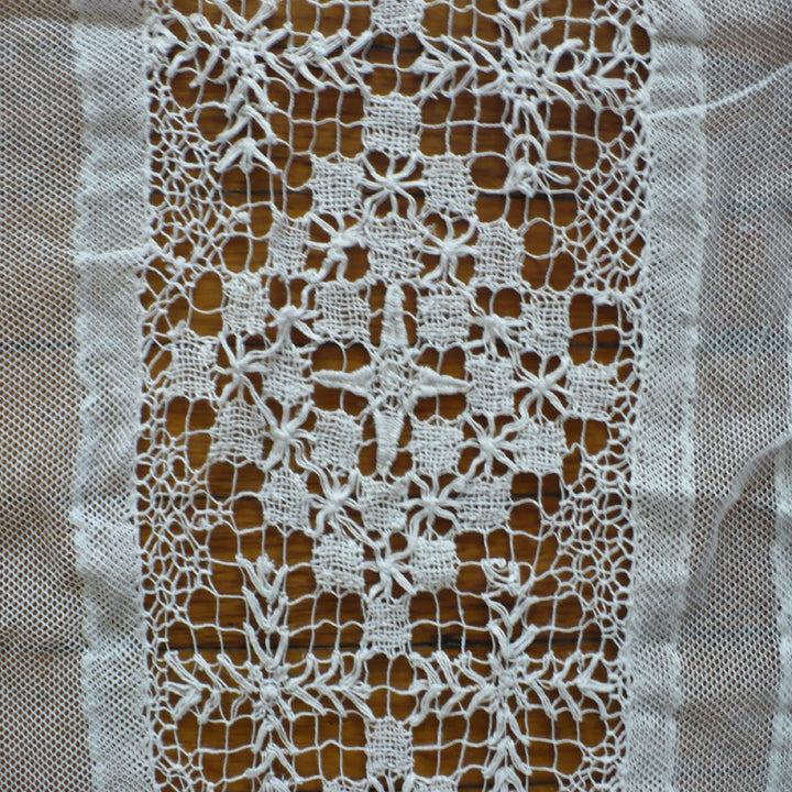 Victorian Filet Lace Curtains 120" x 40"