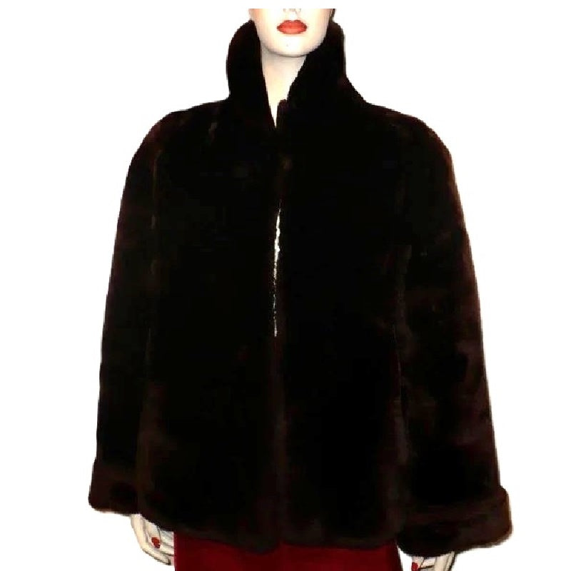 Mouton shrug coat.