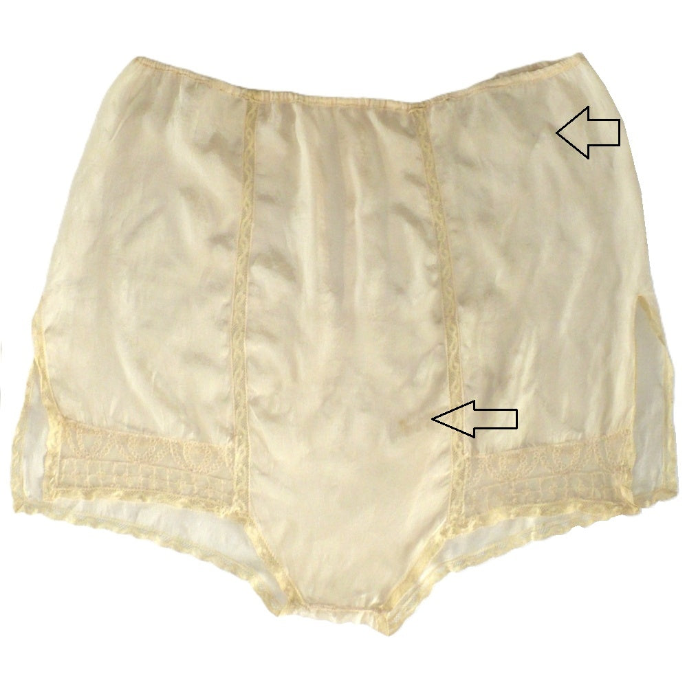 1920s Sensuous Silk Tap Pants XL.