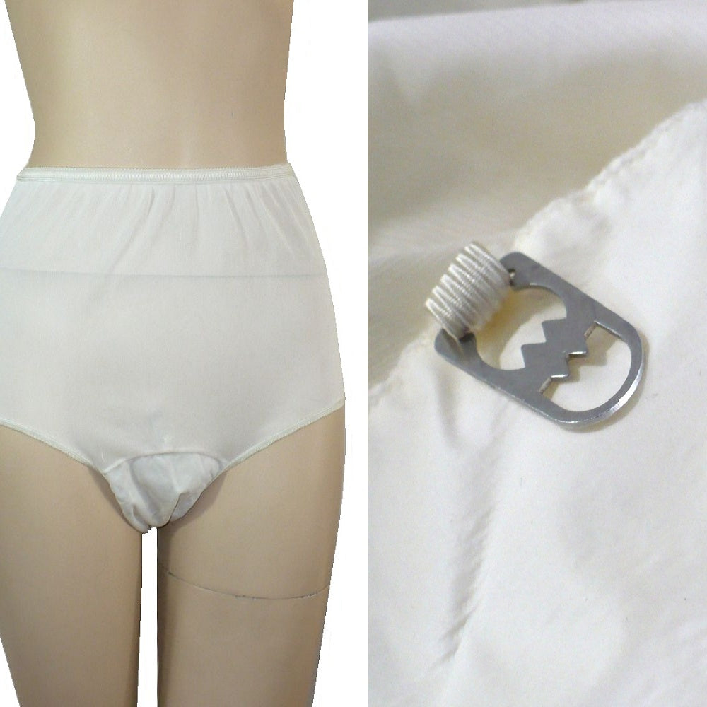 1950s Vintage Sanitary Panties With Built In Grippers.