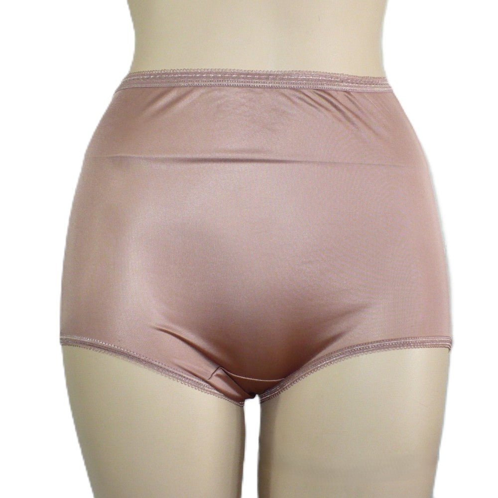 1970s Vintage Tempting Taupe Nylon Brief Panties JCPenney Granny Panty.