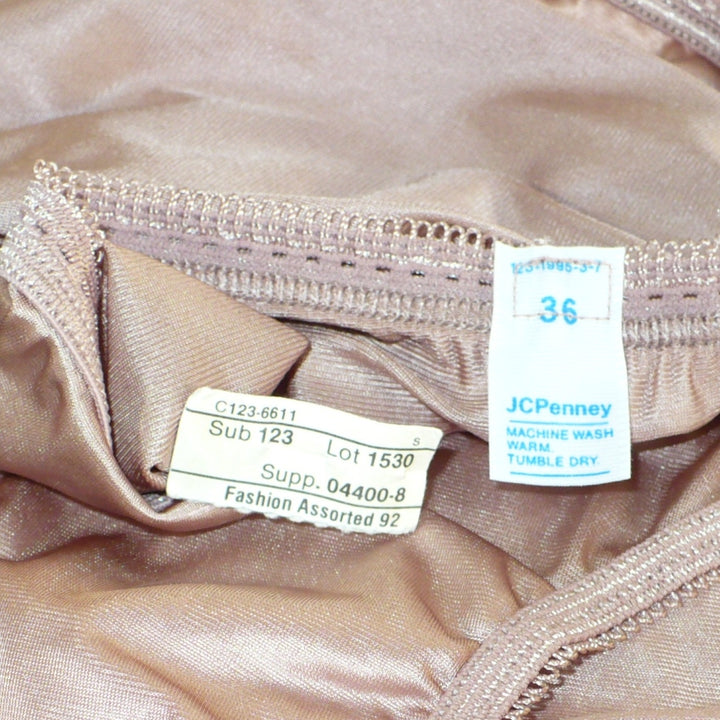 1970s Vintage Tempting Taupe Nylon Brief Panties JCPenney Granny Panty.