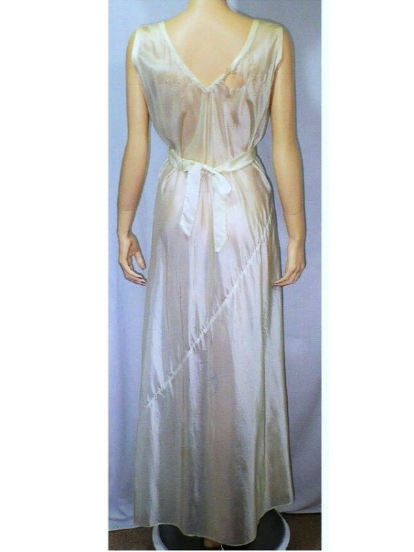 Vintage parachute silk nightgown dress.