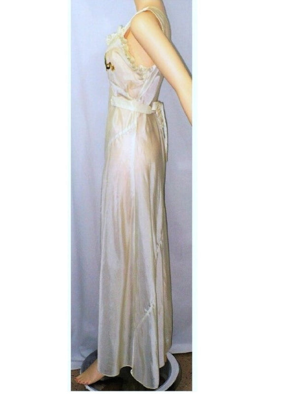 Vintage parachute silk nightgown dress.