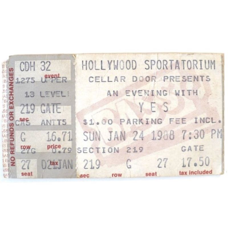 Ticket stub.