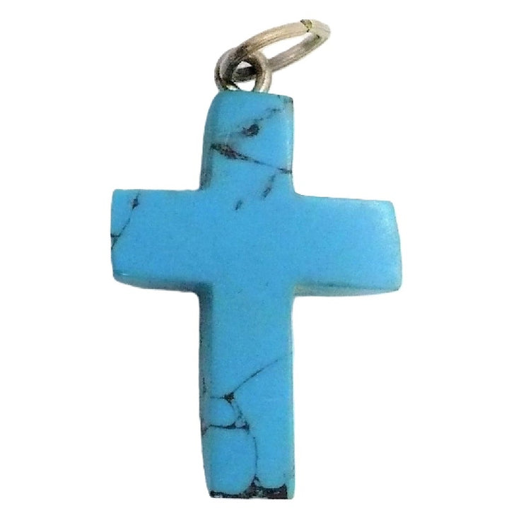 1960s Turquenite & Silver Cross