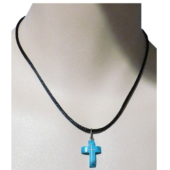 1960s Turquenite & Silver Cross