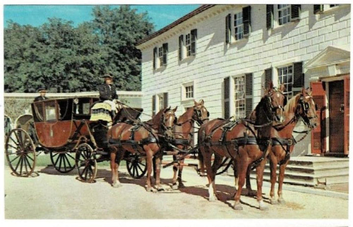 1950 Horse Drawn Coach Mount Vernon Virginia