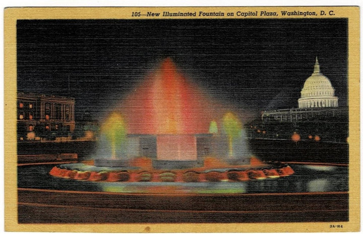 1951 Illuminated Fountain Washington DC