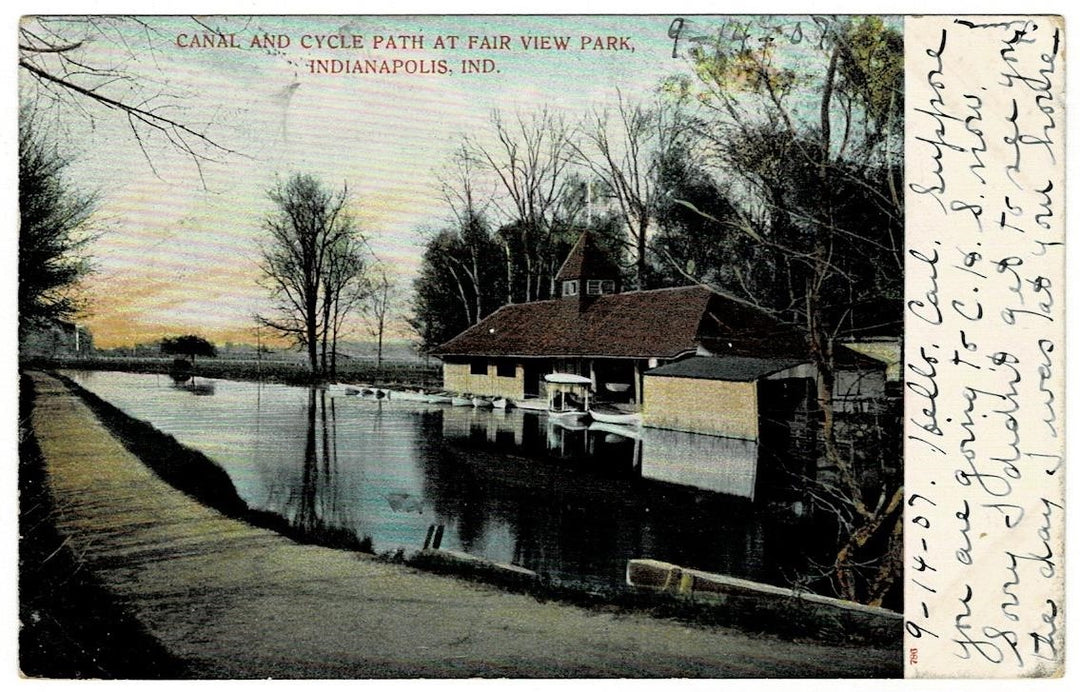 1907 Fair View Park Indianapolis IN Postcard