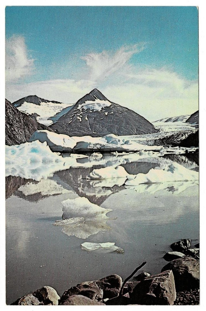 1967 Alaska Alpine Portage Glacier Postcard