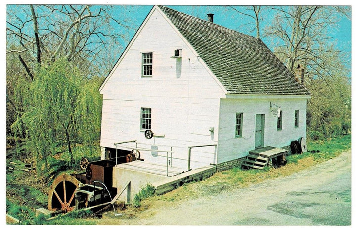 1963 Old Wye Grist Mill Baltimore MD Postcard