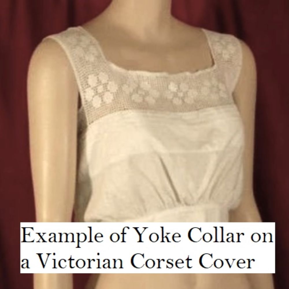 1920s Crochet Lace Yoke Collar