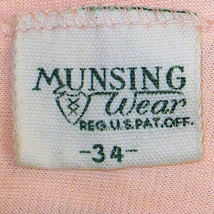 Vintage rayon long leg panty label.