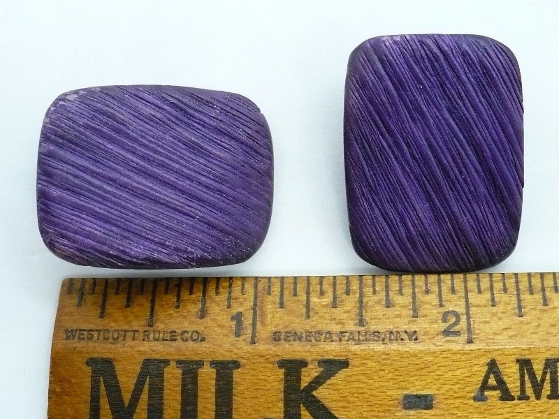 1950s Purple Earrings Industria Argentina