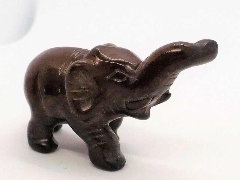 1970s Carved Stone Elephant Figurine