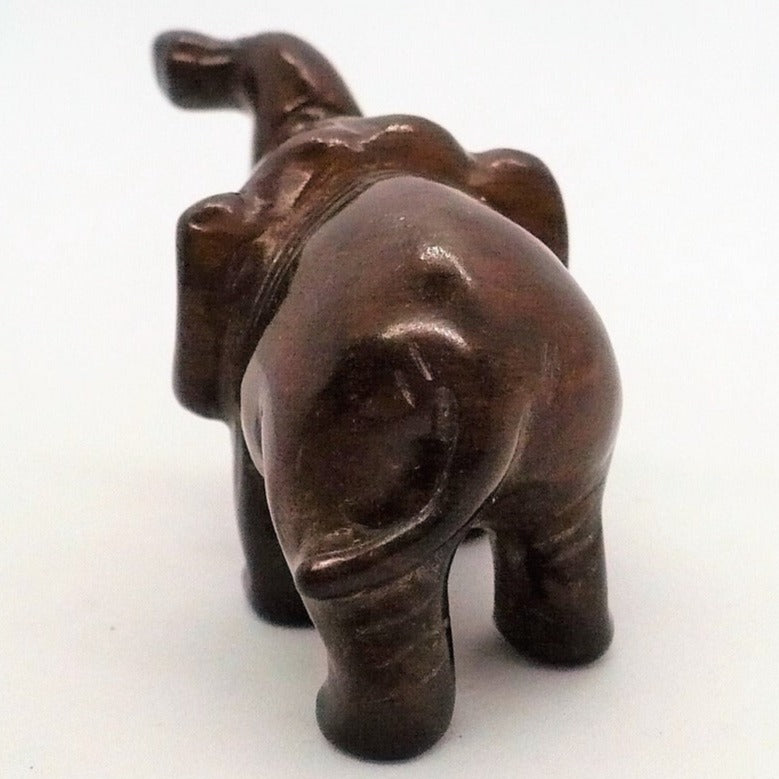 1970s Carved Stone Elephant Figurine