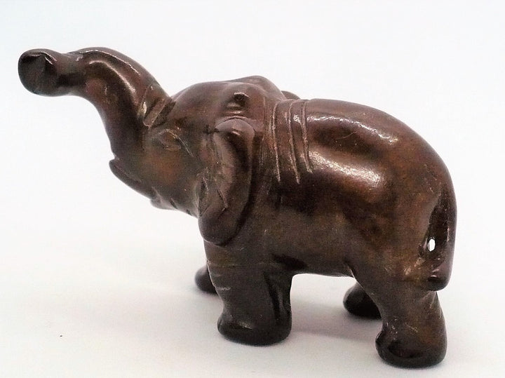 1970s Carved Stone Elephant Figurine