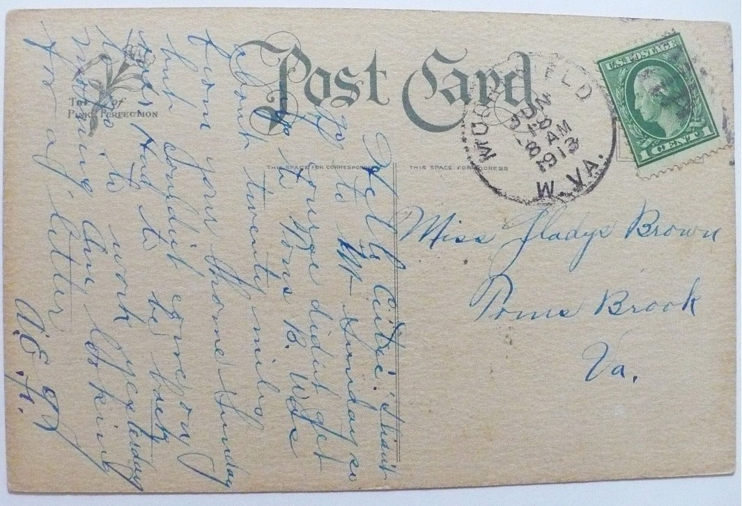 1913 Sheriff Fines Roadster Postcard Kemble