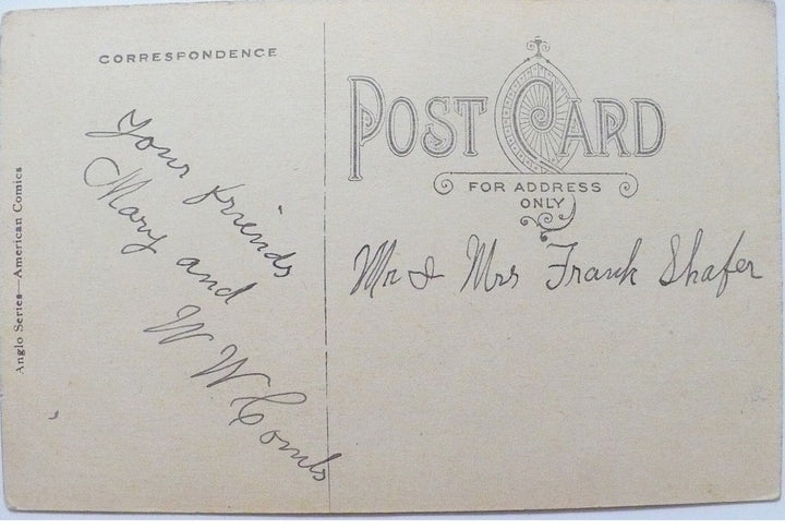 1909 Pa Is Rich & Ma Don't Care Romance Postcard